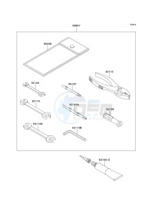 VN 1700 G [VULCAN 1700 CLASSIC LT] (9G-9FA) G9F drawing OWNERS TOOLS