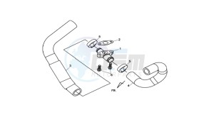 MAXSYM 400 EFI drawing RADIATOR HOSE