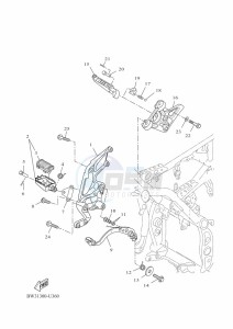 XTZ690 TENERE 700 (BMB8) drawing STAND & FOOTREST 2