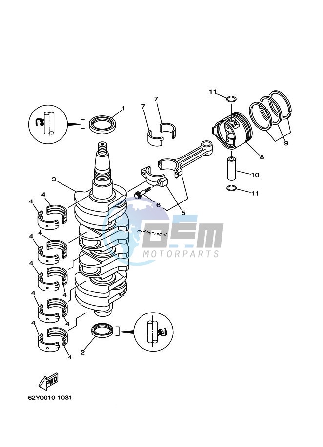 CRANKSHAFT--PISTON