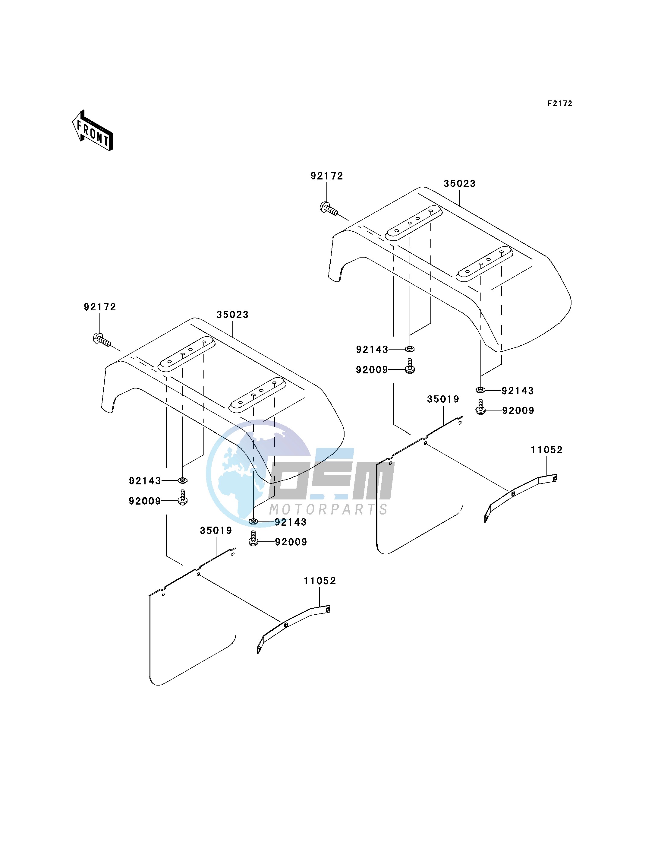 REAR FENDER-- S- -