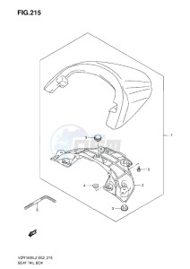 VZR 1800 Z drawing SEAT TAIL BOX Z L2