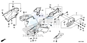 TRX500FAE TRX500FA Europe Direct - (ED) drawing BODY COVER