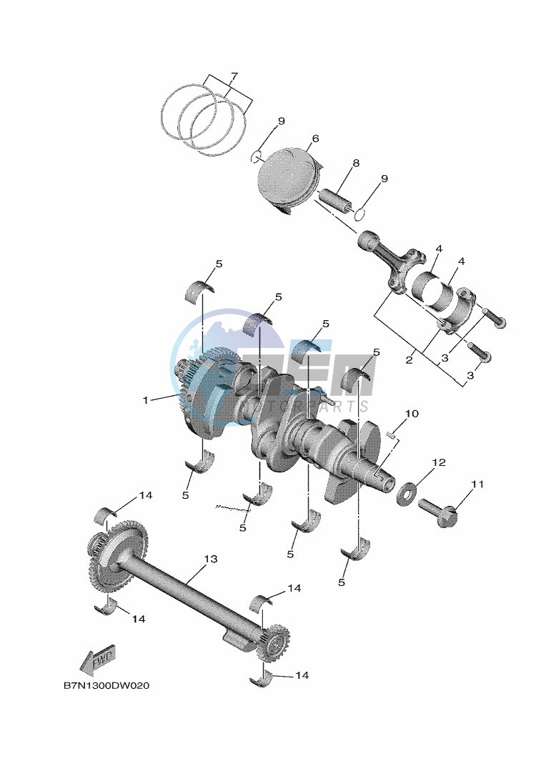 CRANKSHAFT & PISTON