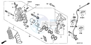 CB1000RA9 Europe Direct - (ED / ABS) drawing R. FRONT BRAKE CALIPER (CB1000RA)