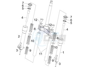 Beverly 250 e3 drawing Fork components (Escorts)