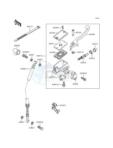 EX 250 F [NINJA 250R] (F6-F9) [NINJA 250R] drawing FRONT MASTER CYLINDER