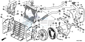 TRX500FE1H Europe Direct - (ED) drawing RADIATOR