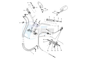 BT BULLDOG 1100 drawing STEERING HANDLE -CABLE