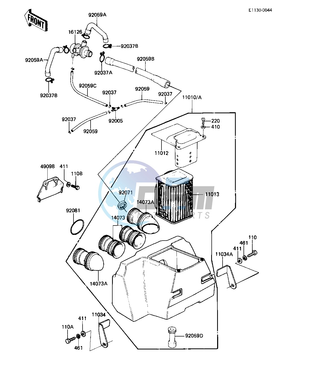 AIR CLEANER -- 82-83 C3_C4- -