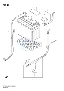 SFV650 (E3-E28) Gladius drawing BATTERY (SFV650K9 L0)