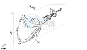 DXR - 250 CC drawing HEADLAMPS