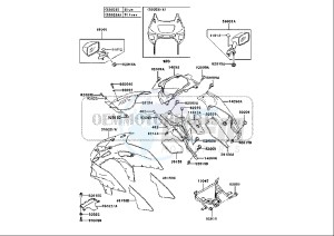 ZZR 600 (EU) drawing COWLING