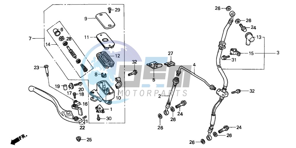 FR. BRAKE MASTER CYLINDER (ST1100PP)