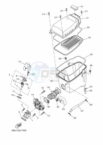 YZF125-A YZF-R125 (BNU1) drawing INTAKE