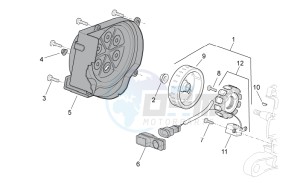 SR 50 H2O new ie AND carb. drawing Flywheel