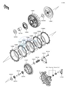 VERSYS-X 300 ABS KLE300CHF XX (EU ME A(FRICA) drawing Clutch