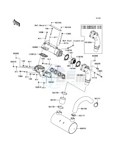 JET_SKI_ULTRA_300LX JT1500JDF EU drawing Muffler(s)