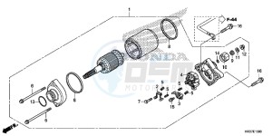 TRX420FM2G TRX420 ED drawing STARTER MOTOR