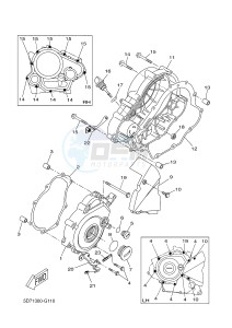 YZF-R125 R125 (5D78 5D78 5D78 5D78) drawing CRANKCASE COVER 1