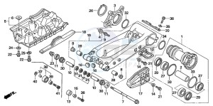 TRX450ER drawing SWINGARM