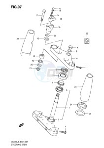 VL800 INTRUDER EU drawing STEERING STEM