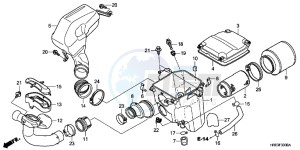 TRX500FPMC drawing AIR CLEANER