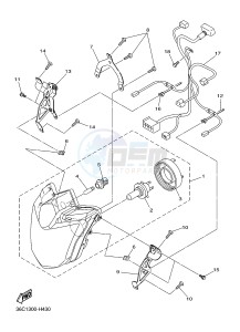 XJ6S ABS 600 (36D6) drawing HEADLIGHT