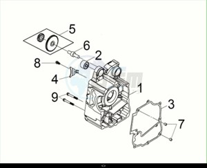 CRUISYM 125 (LV12W3-EU) (M2) drawing R. CRANK CASE