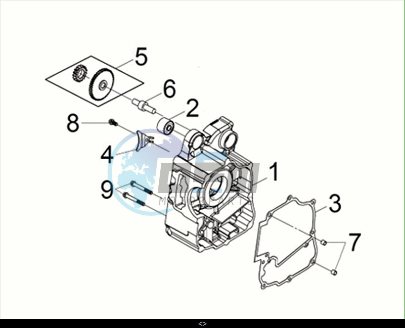 R. CRANK CASE