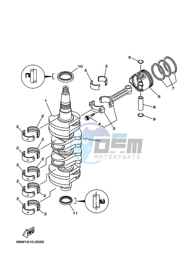 CRANKSHAFT--PISTON