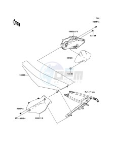 KX250F KX250ZDF EU drawing Side Covers