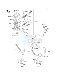 VN 1700 E [VULCAN 1700 CLASSIC] (9G-9FA) E9FA drawing FRONT MASTER CYLINDER