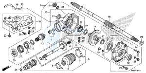 TRX420FE1G TRX420 Europe Direct - (ED) drawing REAR FINAL GEAR