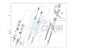 SENDA R X-RACE - 50 CC VTHSR1D1A EU2 drawing FRONT FORK PAIOLI <7H351754