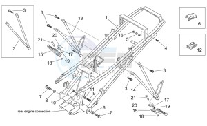 RS 50 drawing Rear footrests