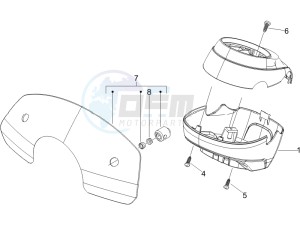 LXV 150 4T USA drawing Handlebars coverages