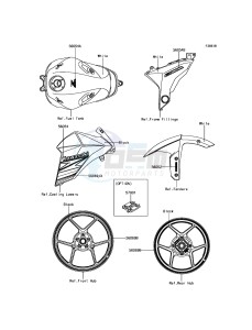 Z800 ABS ZR800BDS FR GB XX (EU ME A(FRICA) drawing Decals(White)