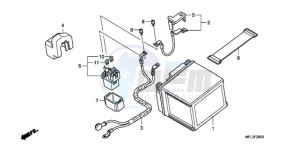 CBR1000RRA BR / HRC drawing BATTERY (CBR1000RR)