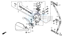 XL1000V drawing FR. BRAKE MASTER CYLINDER (XL1000V)