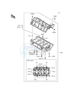 JET SKI ULTRA LX JT1500KCF EU drawing Crankcase