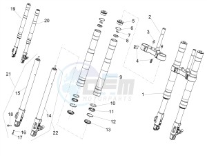 RS 125 RS 4T E4 ABS (EMEA) drawing Front fork Ming Xing