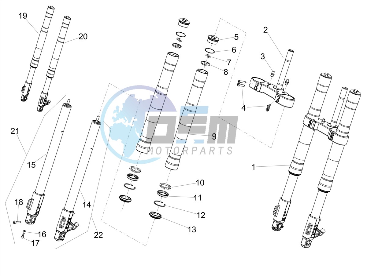 Front fork Ming Xing