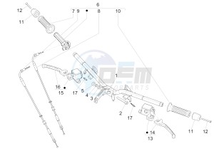 GTS 300 ie ABS (NAFTA) drawing Handlebars - Master cil.