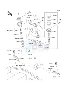 ZR 1000 B [Z1000 EUROPEAN] (B7F-B9F) 0B8F drawing REAR MASTER CYLINDER