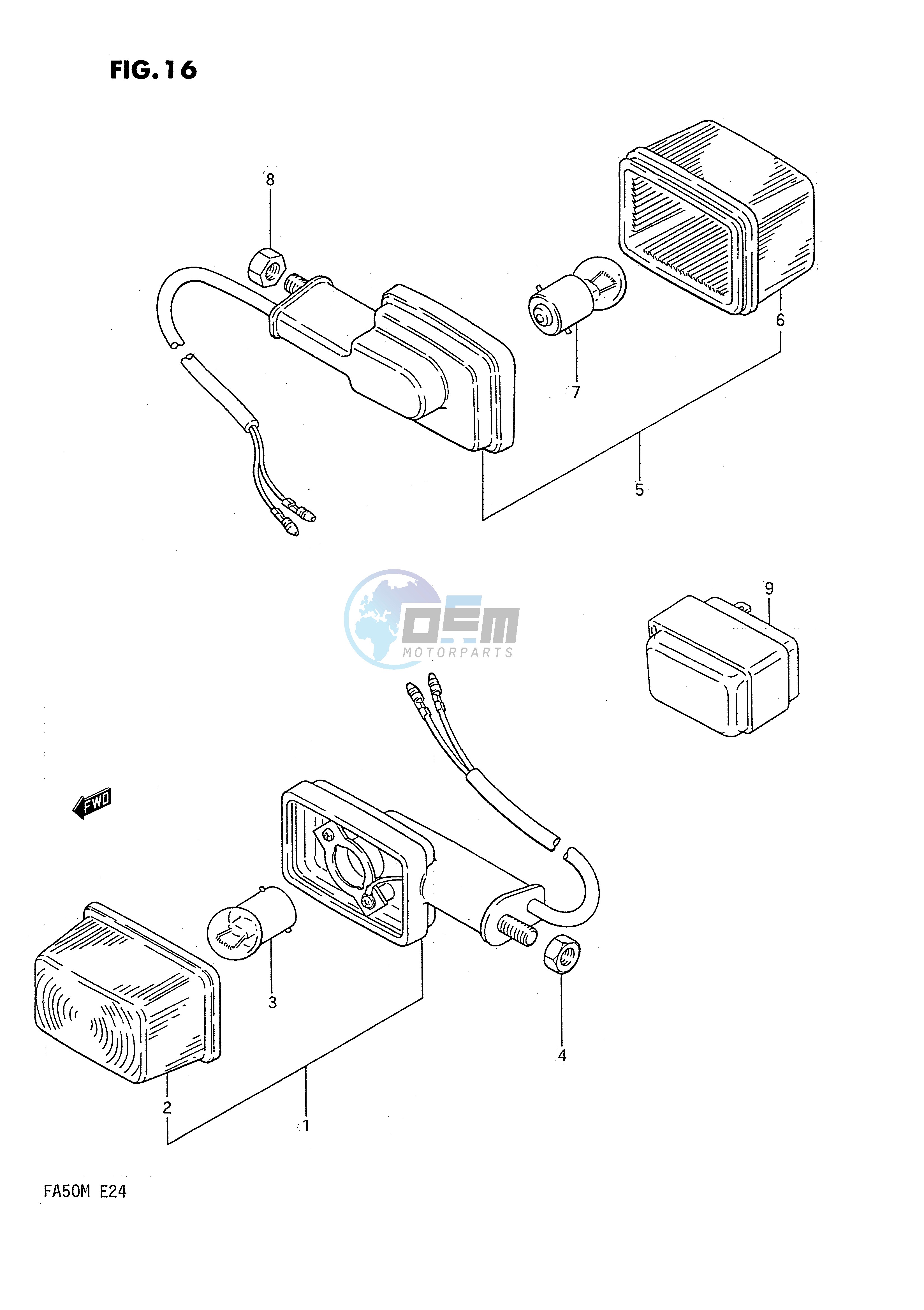 TURN SIGNAL LAMP (E6,E24)