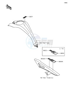 Z1000 ZR1000FEF FR GB XX (EU ME A(FRICA) drawing Labels