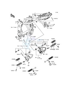 Z250SL BR250EFF XX (EU ME A(FRICA) drawing Footrests