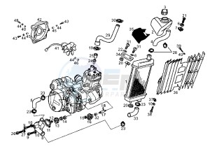 SENDA SM - 50 cc drawing COOLING SYSTEM