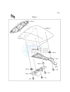 NINJA_ZX-6R ZX636EFFA FR GB XX (EU ME A(FRICA) drawing Accessory(Single Seat Cover)